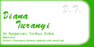 diana turanyi business card
